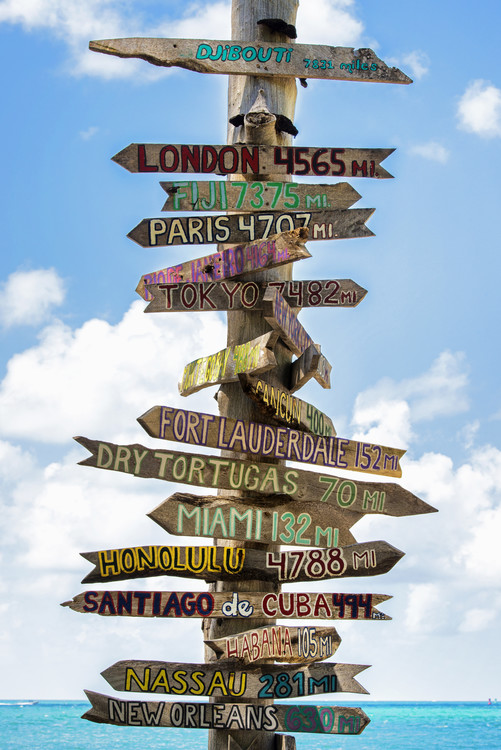 Arte fotográfico Destination Signs - Key West