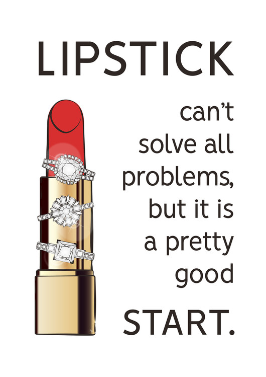 Photographie d'art Lipstick Quote