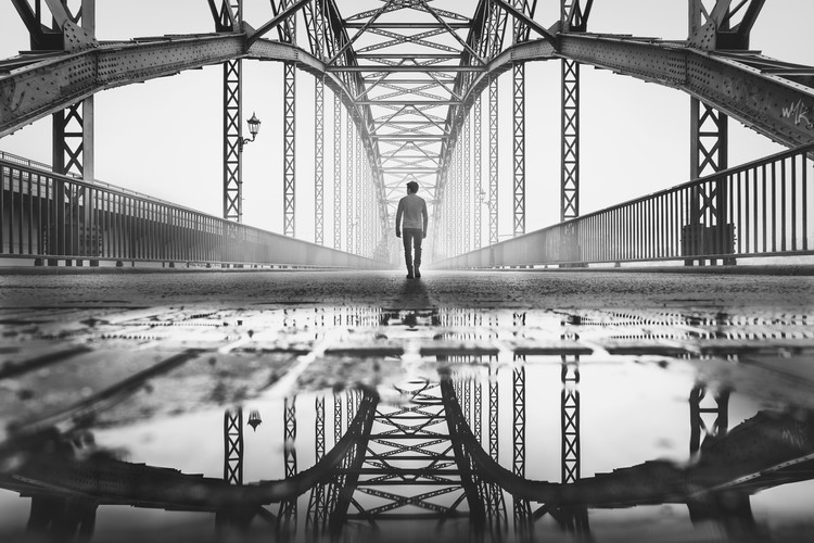 Arte fotográfico old harburg bridge