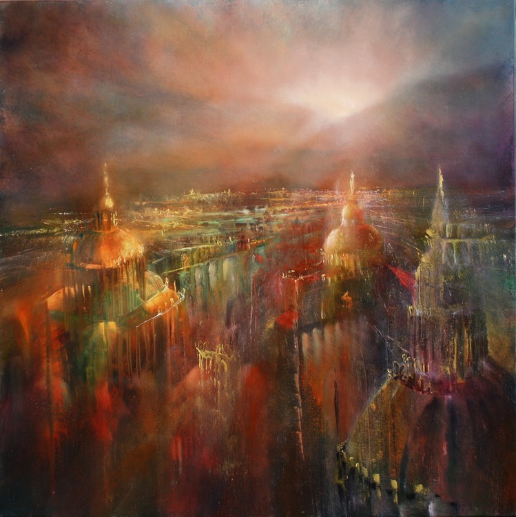 Arte fotográfico The city awakening
