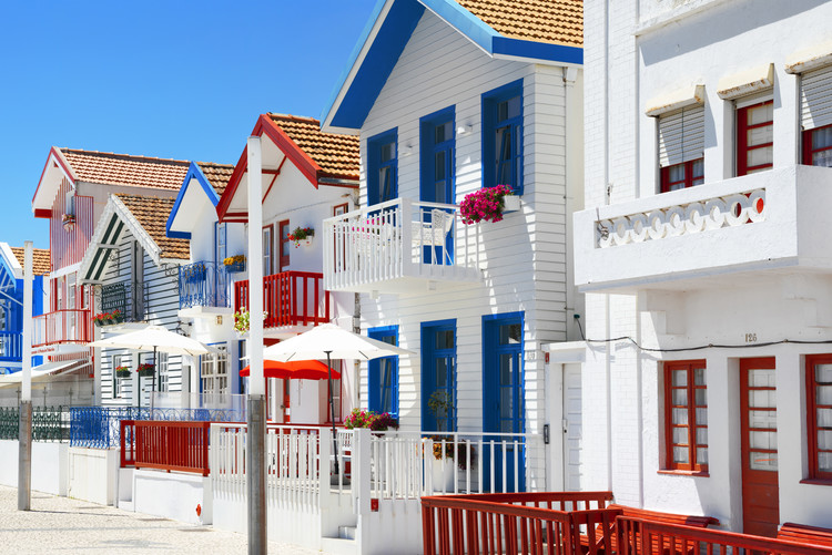 Arte fotográfico Typical Houses of Costa Nova