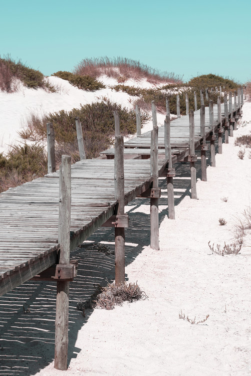 Arte fotográfico Wooden Pier on the Beach