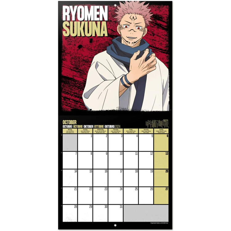 Jujutsu Kaisen Square Wall Calendars 2024 Buy At Europosters