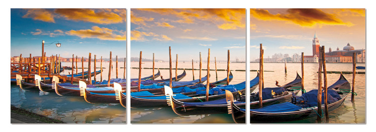 Boats in the bay Obraz