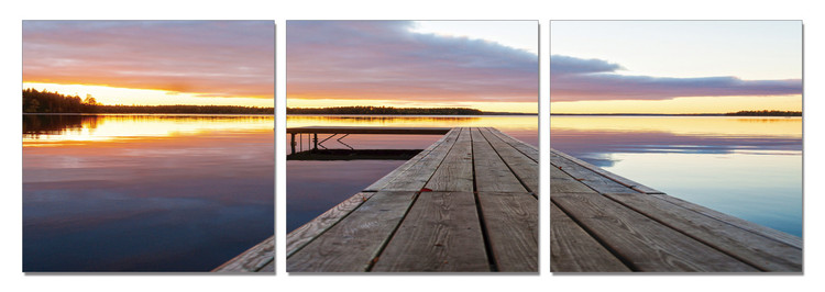 Calm Water - Wooden Jetty Obraz