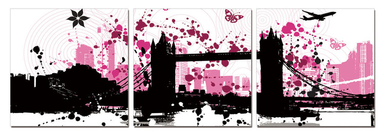 Modern Design - City Collage Obraz