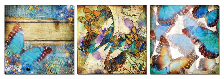 Modern Design - Colorful Butterflies Obraz