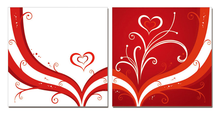 Modern design - the heart Obraz