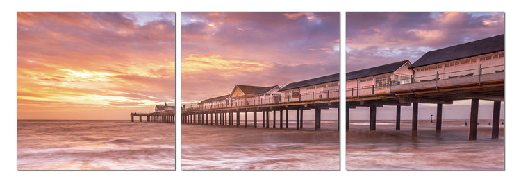 Pier at sunset Obraz