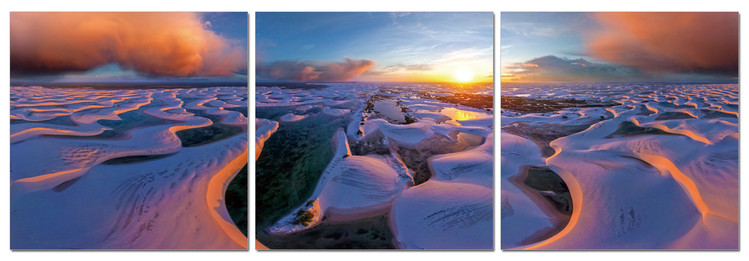 Sunrise on the coast Obraz