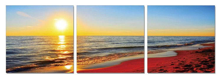 Sunset on the beach Obraz