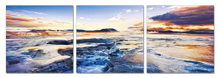 The tide in sunset Obraz