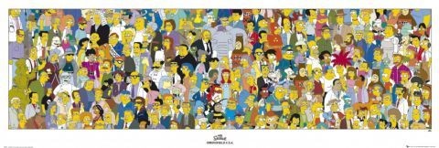 Poster The Simpsons Cast Wall Art Free Europosters