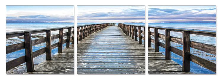 Abandoned pier Schilderij