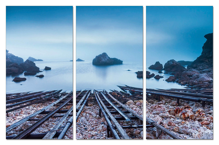 Blue beach Schilderij
