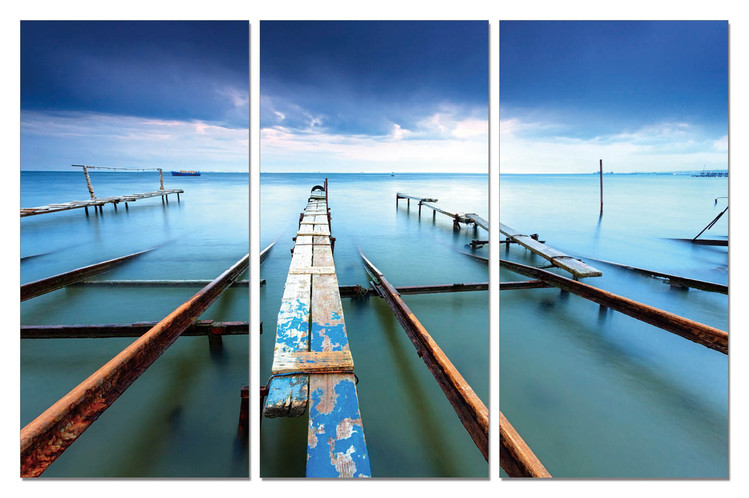 Boat ready to sail Schilderij