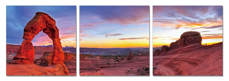 Rocky Gate at Sunset Schilderij