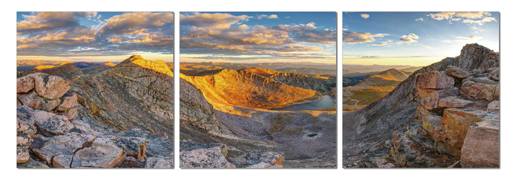 Sunrise over mountains Modern tavla