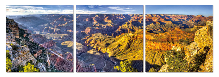 Sunlit mountains Tableau Multi-Toiles