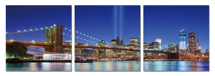 New York - Tribute in Light from the Distance Tablou