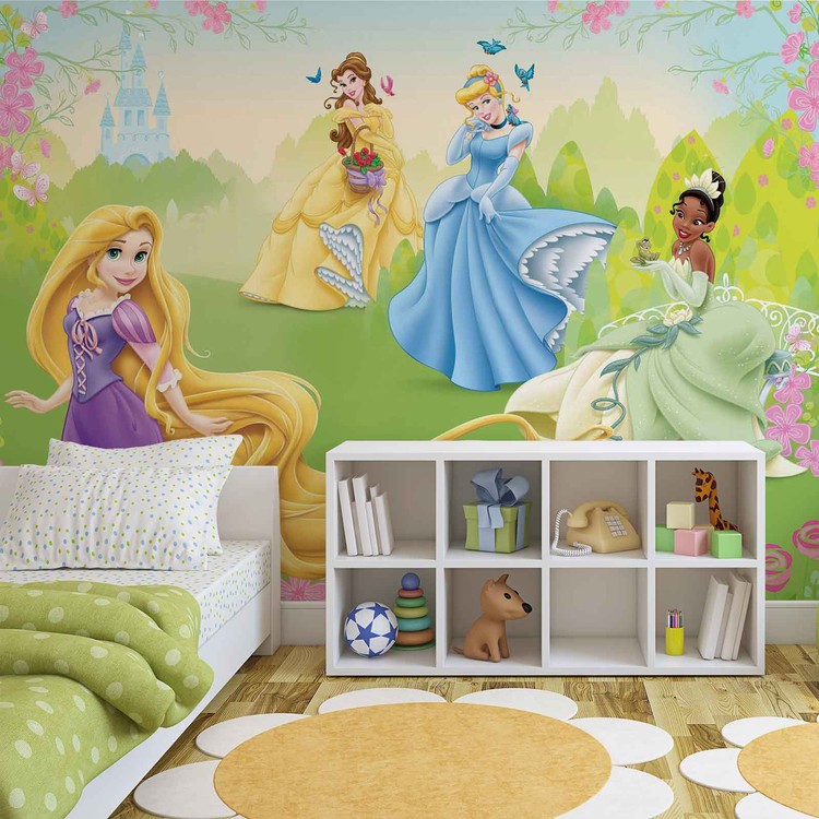 Disney Princesses Rapunzel Tiana Belle Wall Paper Mural Buy At Ukposters