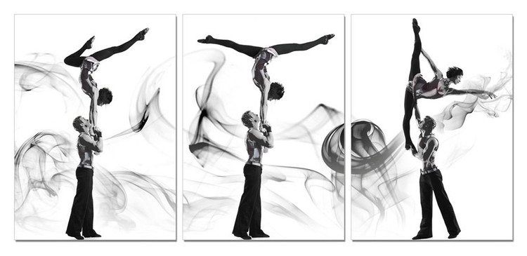 Wandbilder A couple of acrobatic dancers