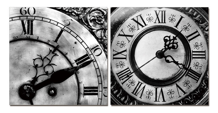 Wandbilder Designer clocks (B&W)