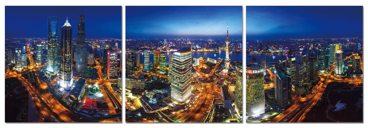 Wandbilder Night lights of the city