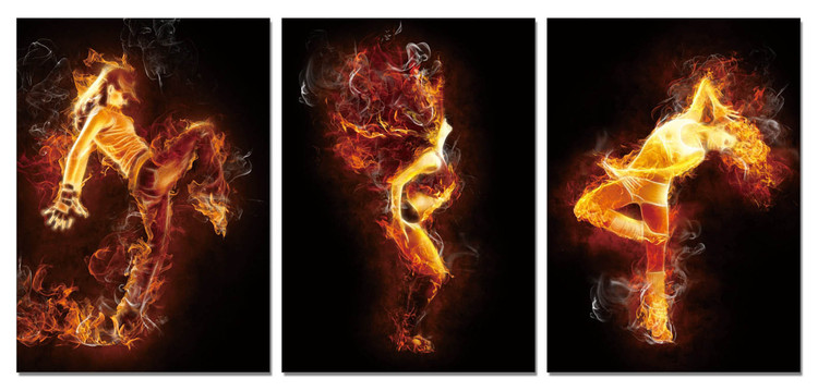 Wandbilder The fiery woman