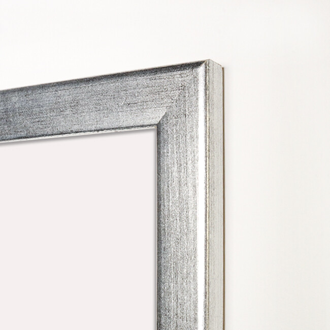 Posterrahmen 61 x 91,5 cm Holzdekor silber 5er Set 5 Rahmen mit Rückwand  und bruchsicherem PVC Glas, Profilbreite 30mm