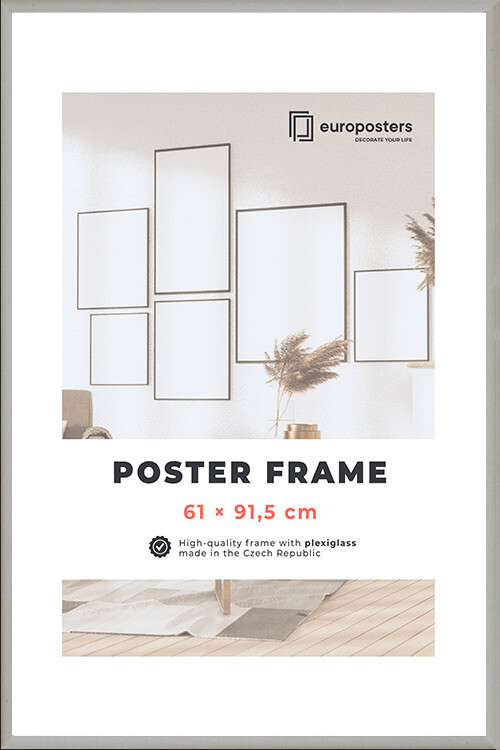 1art1 Cavalli Poster Stampa e Cornice MDF - in Inverno 91 x 61cm 