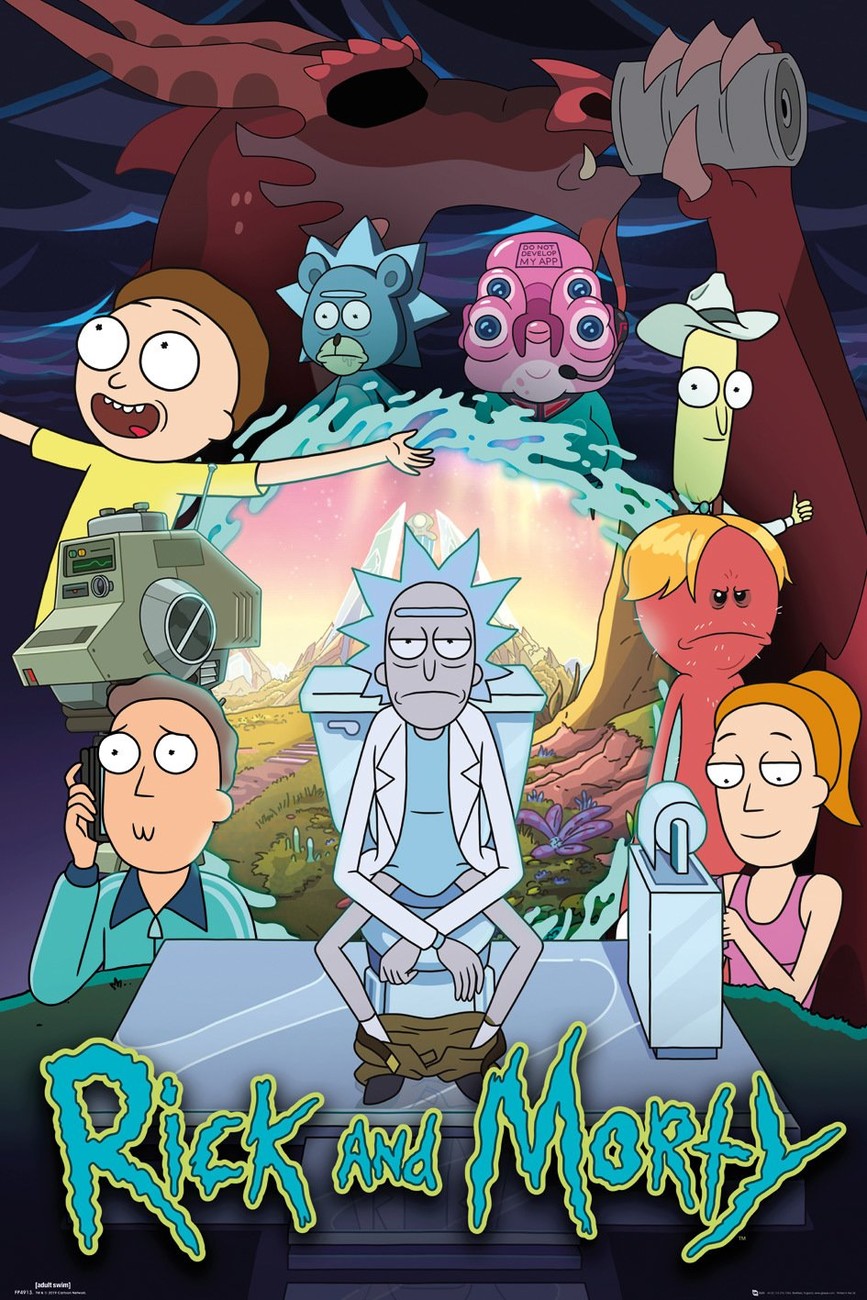 Rick Morty Season 4 Afisa Poster Europosters