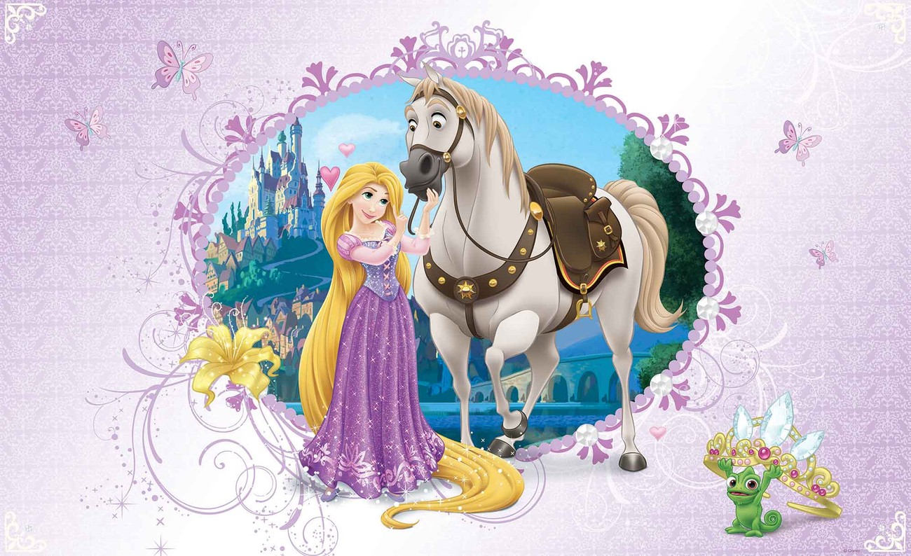 Disney Princesses Rapunzel Fototapet Tapet Posters Bg