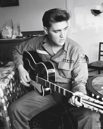 Poster, Affiche Elvis Presley - guitar en ligne | 3+1 GRATUIT