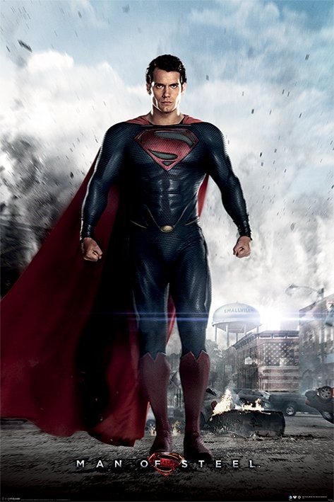 Sweat à Capuche Superman Man Of Steel Movie Shield - 100% Officiel, Logo Iconique