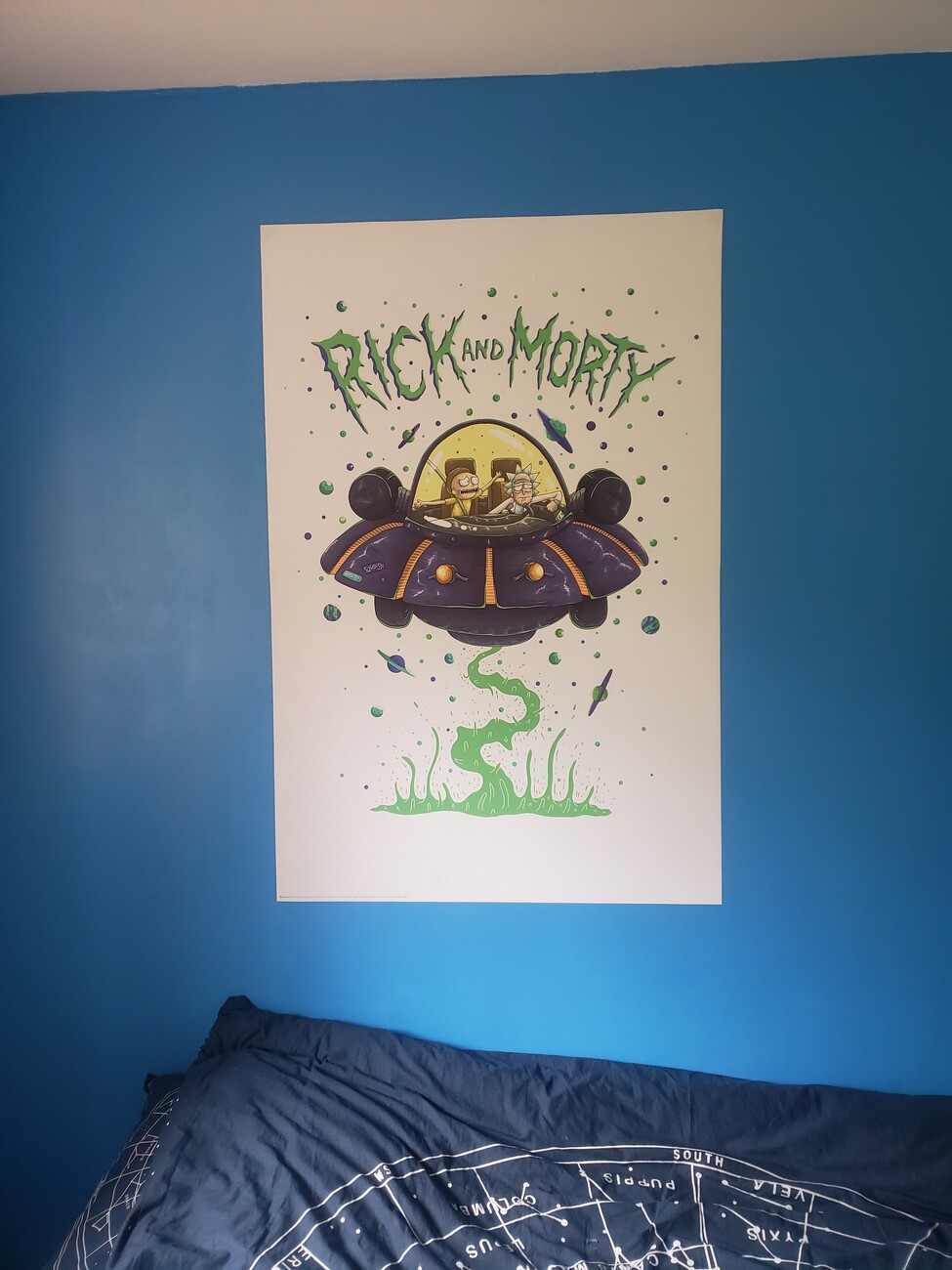 Poster Rick Morty Ship Wall Art, Gifts Merchandise
