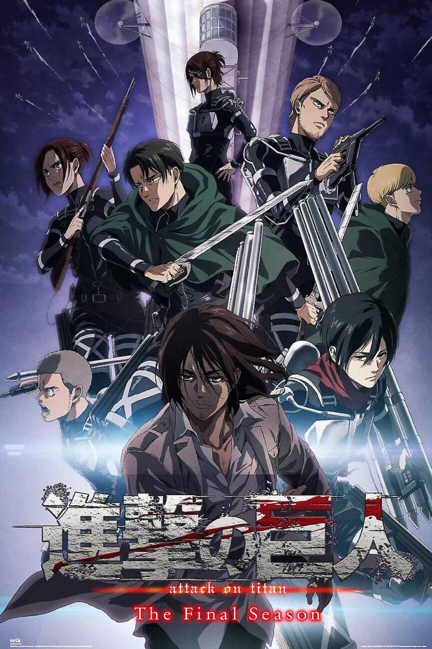 Vestiti Attack On Titan Poster, Quadro Attack On Titan The Final
