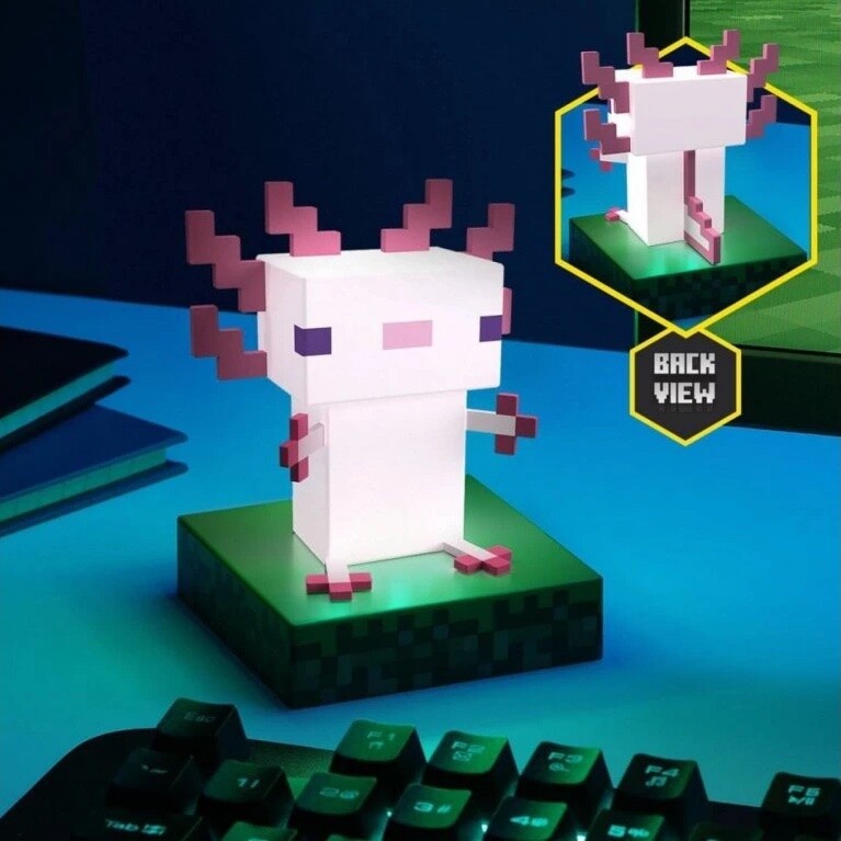 32 Mini Axolotl Fosforescenti In Resina - Si Illuminano Al Buio - 8 Colori - Per Decorazioni Giardino, Terrario, Regali - 3