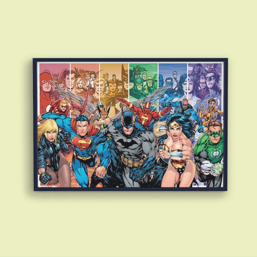 ALL 7 Justice League online of America Minimalist prints