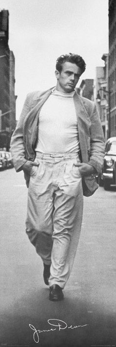 Plakat James Dean - walking | Poster an der Wand | 3+1 GRATIS