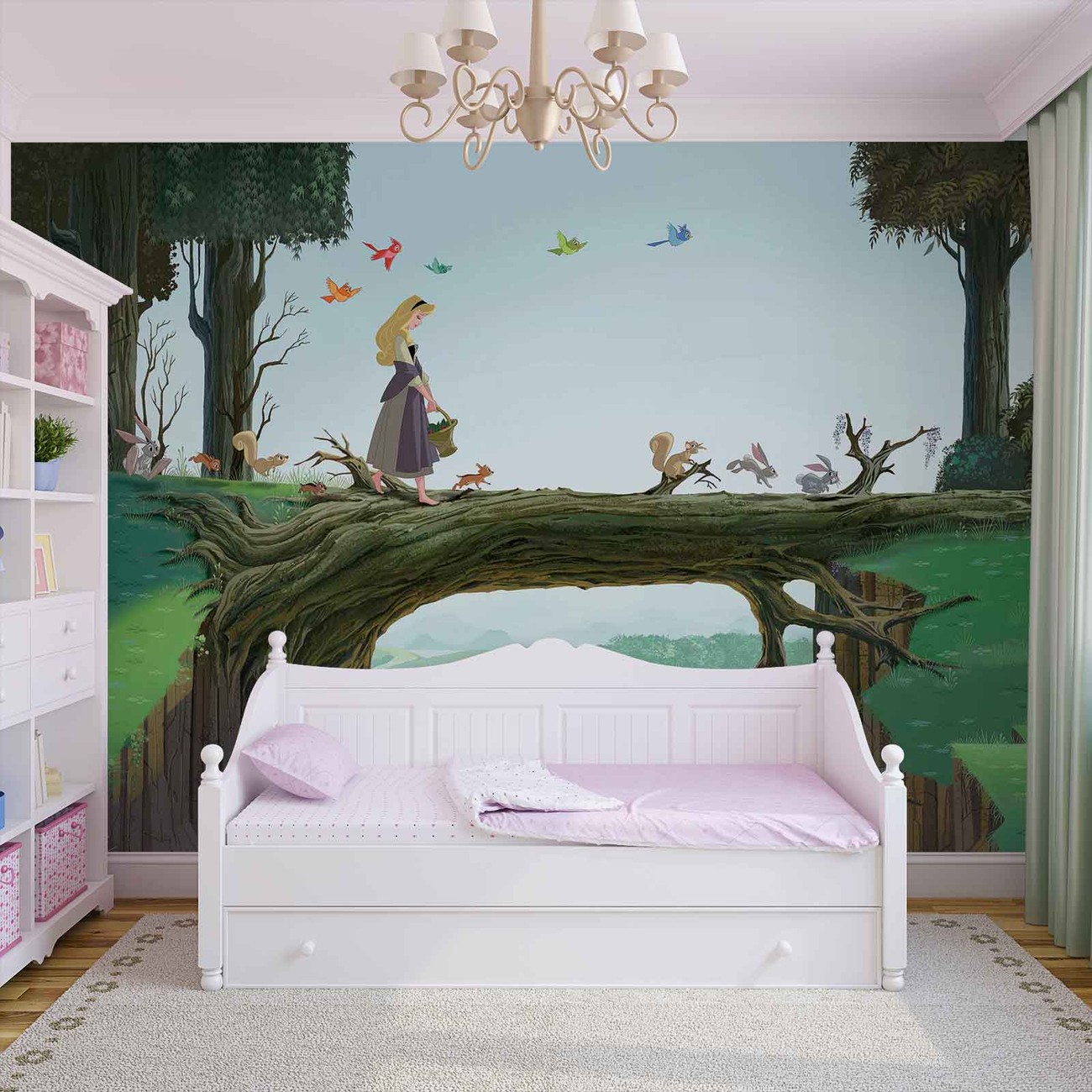 Disney Wallpaper For Bedrooms Designs Disney Princess Royal Debut XL