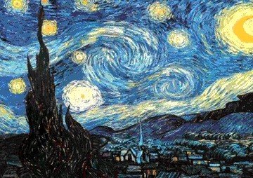 van gogh starry night 3d