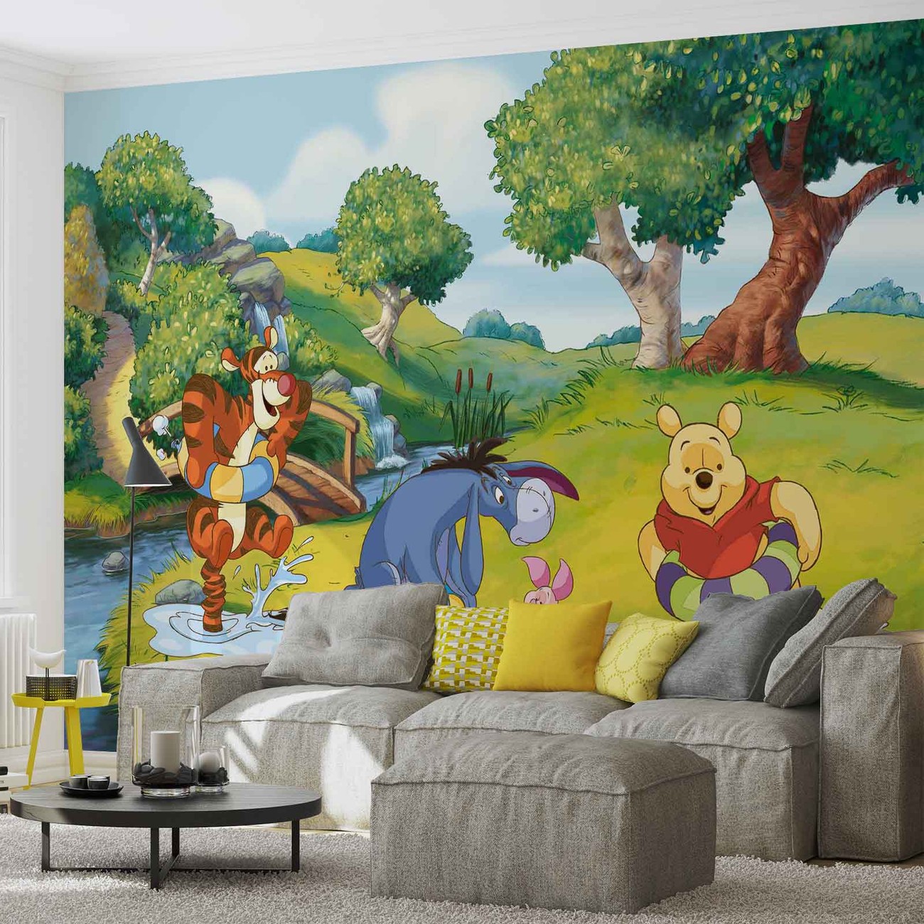 Poster Géant Winnie L'Ourson Pour Chambre D'enfants - Décoration Murale Mignonne Et Colorée