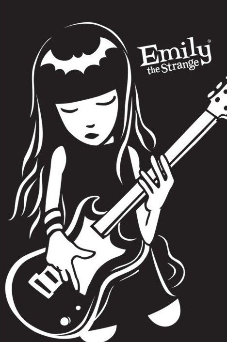 Poster Emily the strange - guitar | Wall Art | 3+1 FREE | UKposters