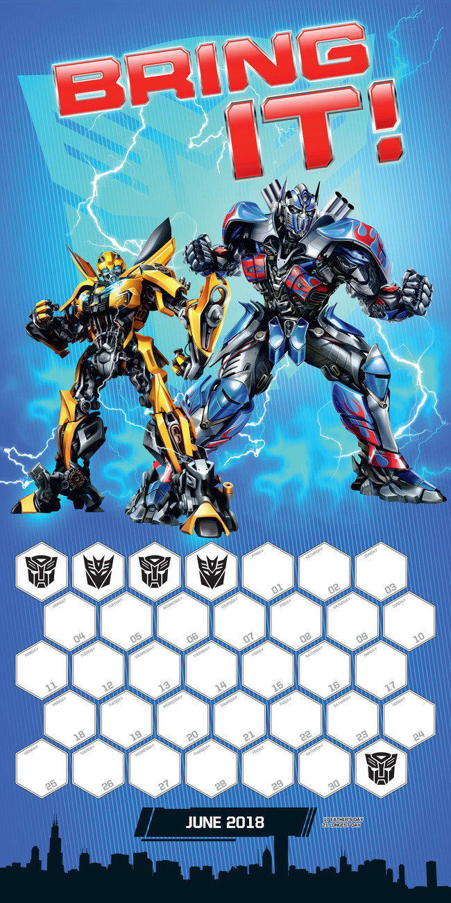 Transformers Calendari da muro 2026 Compra su Europosters