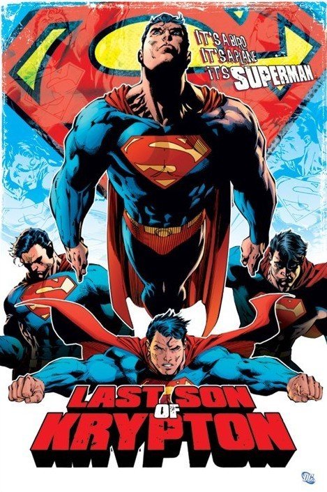 Poster SUPERMAN - last son of krypton | Wall Art | 3+1 FREE
