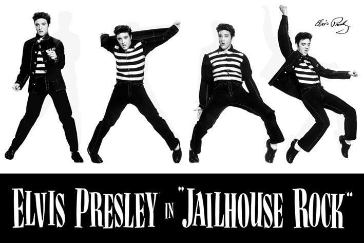Poster Elvis Presley - jailhouse Rock | Wall Art | 3+1 FREE