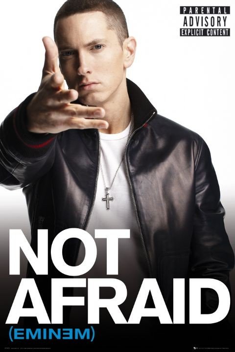 Poster Eminem - not afraid | Wall Art | 3+1 FREE | UKposters