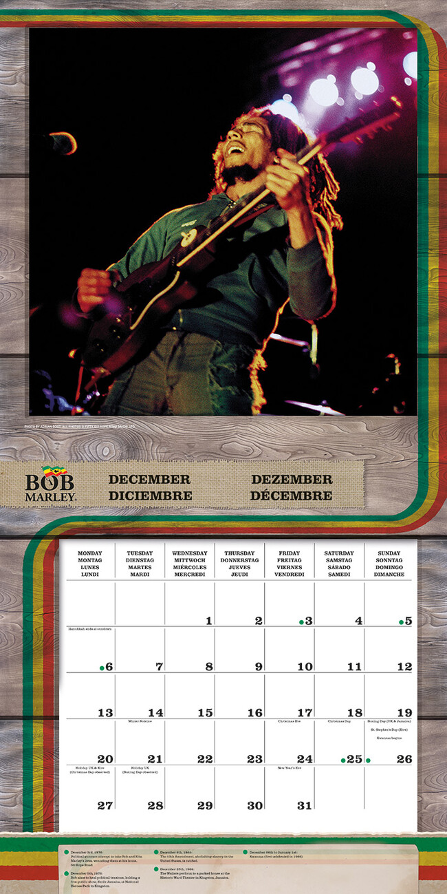 Bob Marley - Wall Calendars 2021 | Buy at Europosters