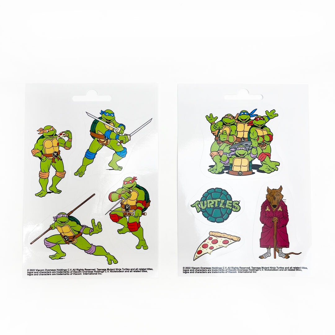 Adesivi Teenage Ninja Turtle - Turtles & Splinter 2pcs